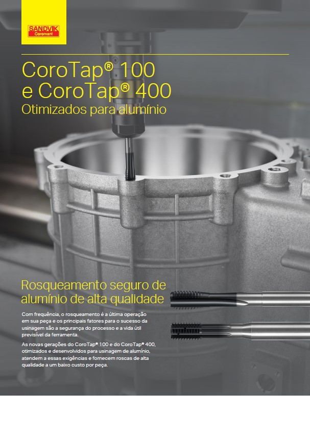 corotap 100 - corotap 400 otimizados para aluminio